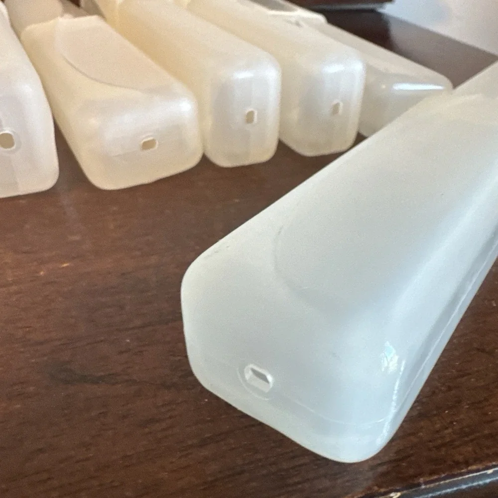 50 Pack Clear Toothbrush Cases Holder Container for Travel, Bathroom, School USA